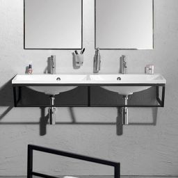 Sapho Maria umywalka 120x46 cm meblowa prostokątna podwójna biała MA120