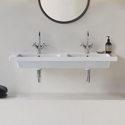 GSI Norm umywalka 125x50 cm prostokątna ścienna-meblowa-podwójna biała 8627111
