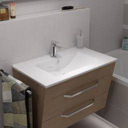 Sapho Slim umywalka 60x46 cm meblowa prostokątna biała 1601-60