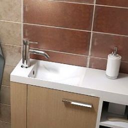 Sapho Agos umywalka 80x22 meblowa prostokątna biała AS080