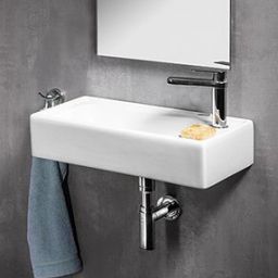 Sapho Small Orion umywalka 50x25 cm ścienna prostokątna biała 7045