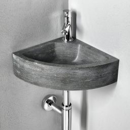Sapho Blok umywalka 30x30 cm ścienna narożna antracyt 2401-30