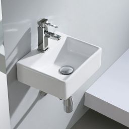 Sapho Small Giulia umywalka 33,5x29 cm ścienna prostokątna biała BH7002