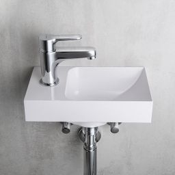 Sapho Small Piccolino umywalka 30,8x17 cm ścienna prostokątna lewa biała PK300