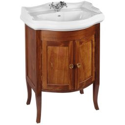 Sapho Retro szafka 60 cm podumywalkowa stojąca drewno bukowe brąz 735140