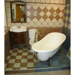 Sapho Retro lustro łazienkowe 65x91 cm drewno bukowe brąz 735241