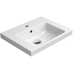 GSI Norm umywalka 50x40 cm prostokątna ścienna biała 8638111