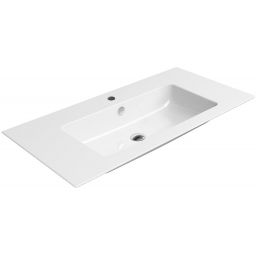 GSI Pura umywalka 100x50 cm ścienna prostokątna ExtraGlaze biała 8844111