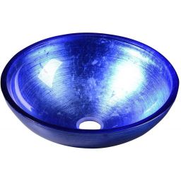 Sapho Murano Blu umywalka 40 cm nablatowa okrągła niebieska AL5318-65