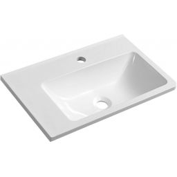 Sapho Arana umywalka 56x35 cm ścienna prostokątna lewa biała AN055