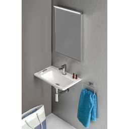 Sapho Arana umywalka 56x35 cm ścienna prostokątna lewa biała AN055