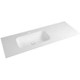 Sapho Aruba umywalka 140x51,5 cm meblowa prostokątna lewa biały mat AR140-B1L