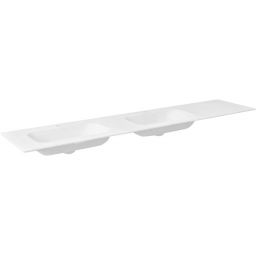 Sapho Aruba umywalka 220x51,5 cm meblowa prostokątna podwójna lewa biały mat AR220-B2L