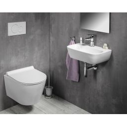 Sapho Small Nerissa umywalka 42x29 cm ścienna półokrągła biała AR265