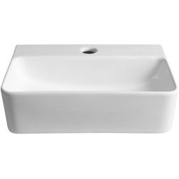 Sapho Small Gerda umywalka 36x25 cm ścienna prostokątna biała AR362