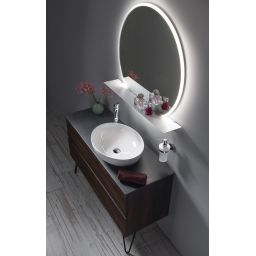 Sapho Ofelie umywalka 52x40 cm nablatowa owalna biała AR433