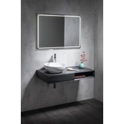 Sapho Rondane umywalka 41 cm nablatowa okrągła biała AR435