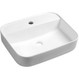 Sapho Garda umywalka 50x40 cm nablatowa prostokątna biała AR452