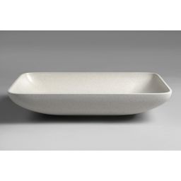 Sapho Infrane umywalka 57x37 cm nablatowa prostokątna betonowa biały piaskowiec AR460