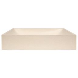 Sapho Trant umywalka 58x36 cm prostokątna nablatowa beżowa AR472