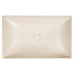 Sapho Trant umywalka 58x36 cm prostokątna nablatowa beżowa AR472