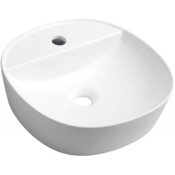 Sapho Lugano umywalka 40,5x40,5 cm nablatowa kwadratowa biała AR491