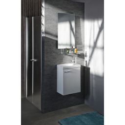 Sapho Agos umywalka 40x22 meblowa prostokątna biała AS400