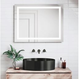 Sapho Aurum umywalka 38x38 cm nablatowa okrągła antracytowa AU101