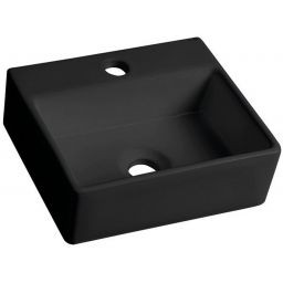 Sapho Small Giulia umywalka 33,5x29 cm ścienna prostokątna czarny mat BH7002B