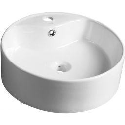 Sapho Yakarta umywalka 46 cm nablatowa okrągła biała BH7021