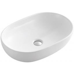 Sapho Caleo umywalka 60x42 cm nablatowa owalna biała CA590