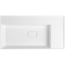 Sapho Godiva umywalka 83x44 cm ścienna prostokątna biała GU083L-0