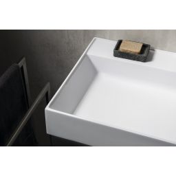 Sapho Godiva umywalka 96x44 cm prostokątna ścienna/meblowa podwójna biała GU096-2