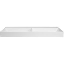 Sapho Godiva umywalka 119x44 cm ścienna prostokątna podwójna biała GU119-0