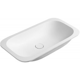 Sapho Impala umywalka 58,8x35,5 cm prostokątna wpuszczana-podblatowa biała IM540