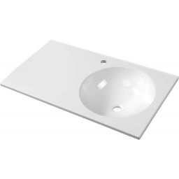 Outlet - Sapho Juno umywalka 80x47 cm prostokątna ścienna biała JU081