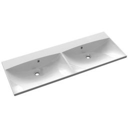 Sapho Maria umywalka 120x46 cm meblowa prostokątna podwójna biała MA120-0