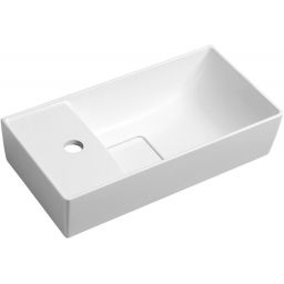 Sapho Small Maxx umywalka 47x24 cm ścienna prostokątna lewa biała MX475