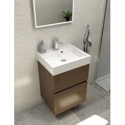 Sapho Orinoko umywalka 50x42 cm ścienna prostokątna biała OR050