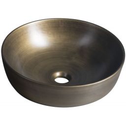 Sapho Priori umywalka 41,5x41,5 cm nablatowa okrągła brązowa PI032