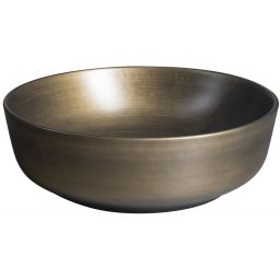 Sapho Priori umywalka 41,5x41,5 cm nablatowa okrągła brązowa PI032