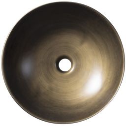 Sapho Priori umywalka 41,5x41,5 cm nablatowa okrągła brązowa PI032