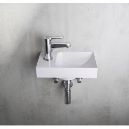 Sapho Small Piccolino umywalka 30,8x17 cm ścienna prostokątna lewa biała PK300