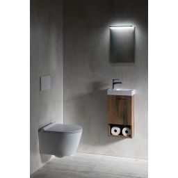 Sapho Small Piccolino umywalka 30,8x17 cm ścienna prostokątna lewa biała PK300