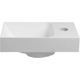 Sapho Small Piccolino umywalka 30,8x17 cm ścienna prostokątna prawa biała PK305