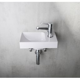 Sapho Small Piccolino umywalka 30,8x17 cm ścienna prostokątna prawa biała PK305