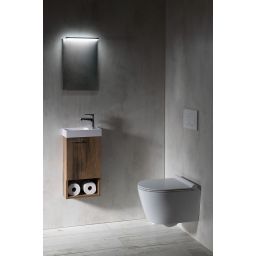 Sapho Small Piccolino umywalka 30,8x17 cm ścienna prostokątna prawa biała PK305