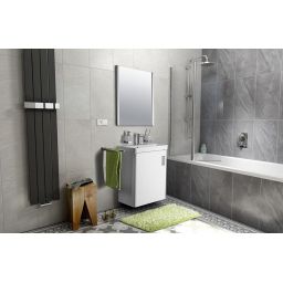 Sapho Thalie umywalka 55x37 cm prostokątna ścienna-meblowa biała TH11055