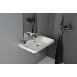 Sapho Thalie umywalka 80x46 cm meblowa prostokątna biała TH11080