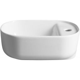 Sapho Manaki umywalka 42x28 cm nablatowa owalna biała TU0076